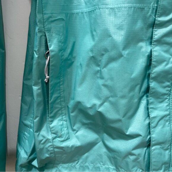 Patagonia Women's Medium Torrent Shell Rain Jacket Fresh Teal H2NO Hooded - Picture 13 of 15